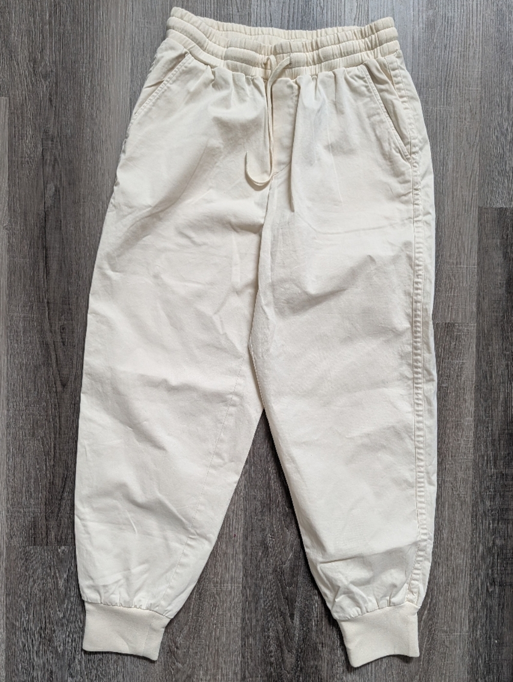 Varley Celita Pant 27.5 Ivory Cream Joggers Size M NWT